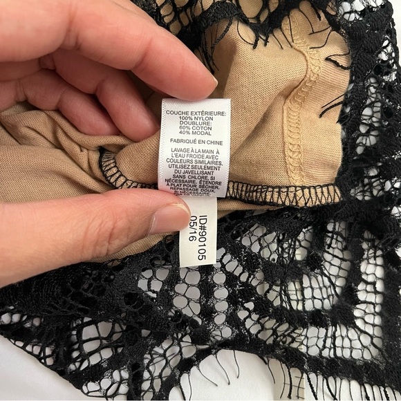 Express Black Lace Sleeveless Top XS Women - Picture 8 of 10